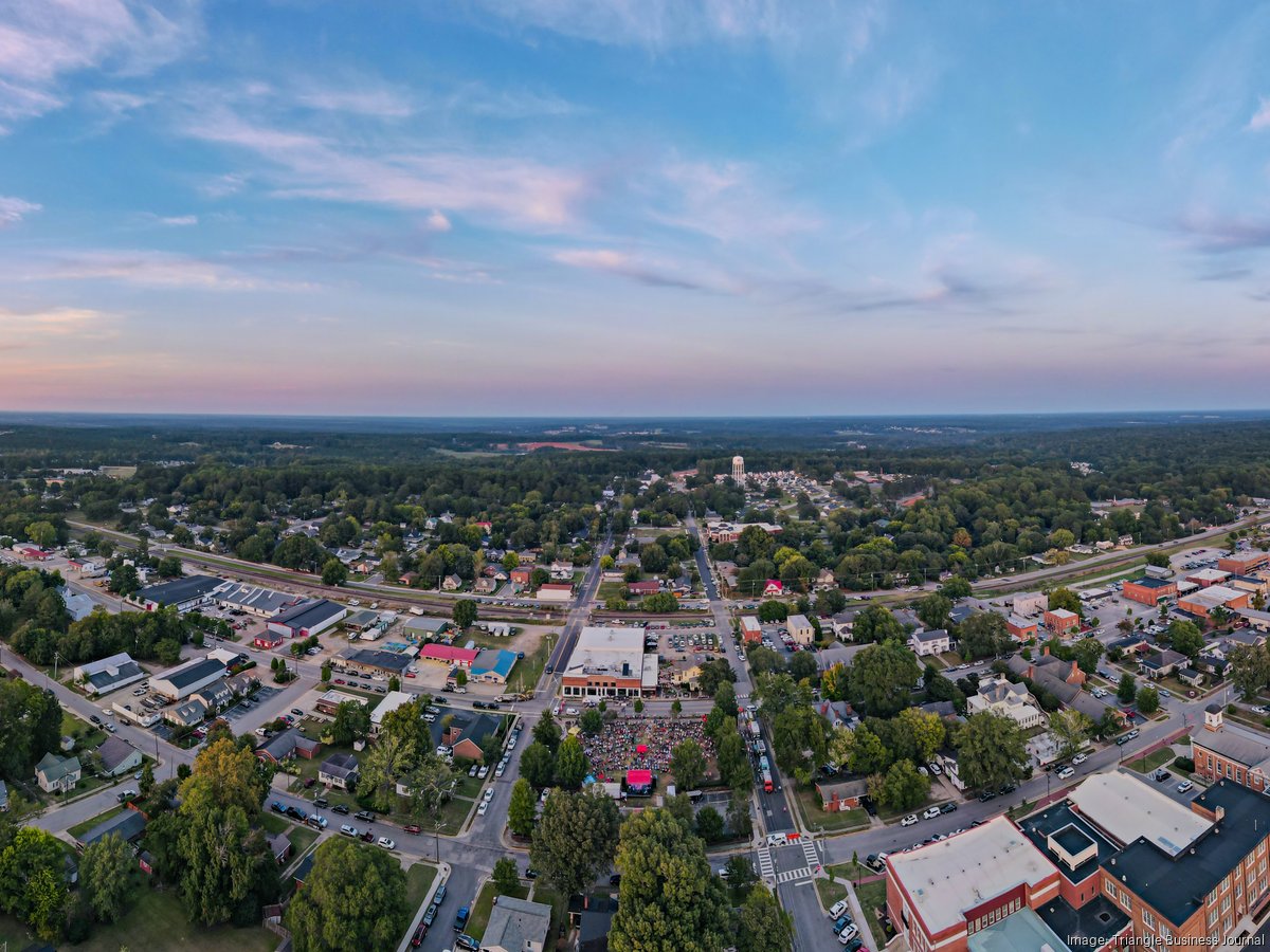Clayton North Carolina downtown and growing suburban areas