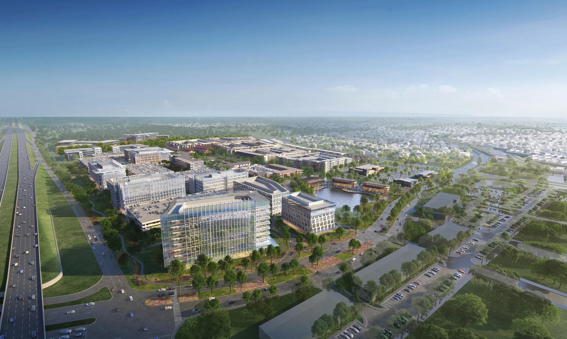 Allen, Texas city skyline