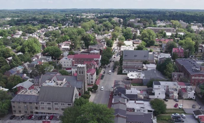Historic chimney in Chester, PA neighborhood