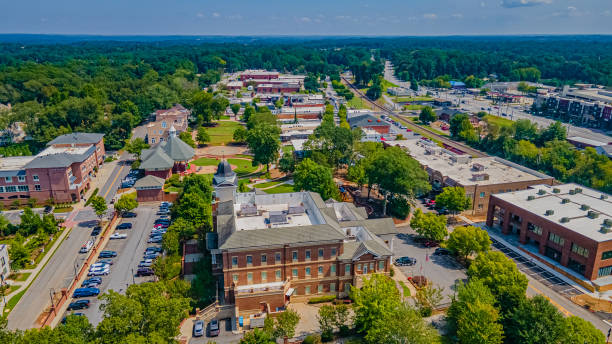 Suburban street in Duluth, GA