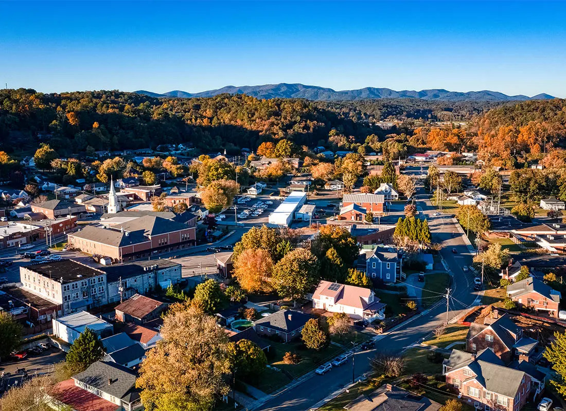 Residential street in Forest Park, GA