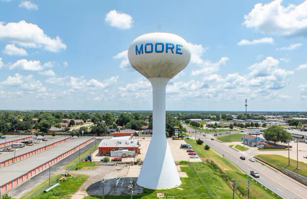Residential chimney in Moore, OK