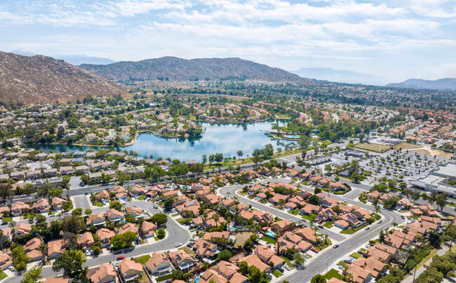 Moreno Valley California neighborhood view