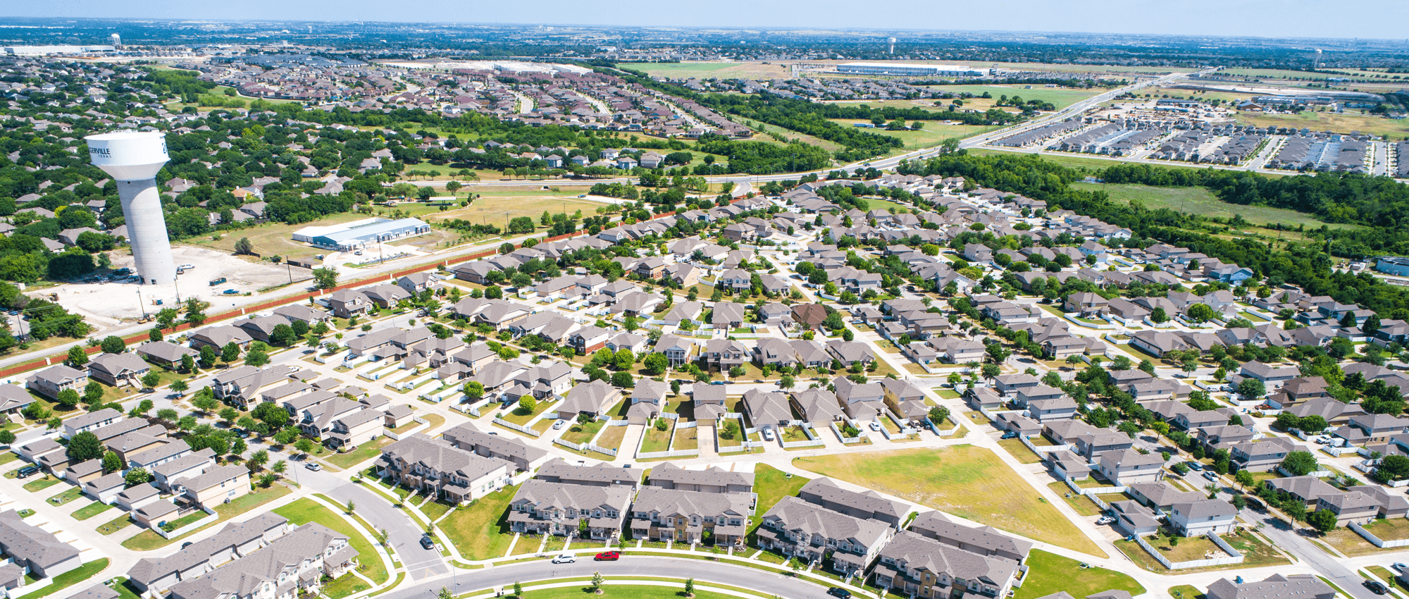 Pflugerville Texas suburban street