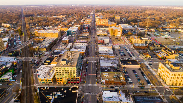 Residential block in Royal Oak, MI