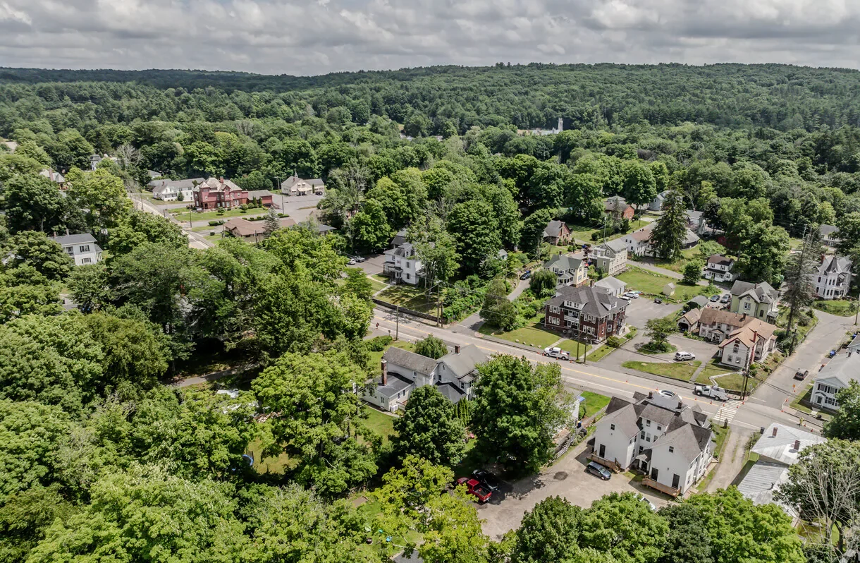 Residential neighborhood in Stafford, CT
