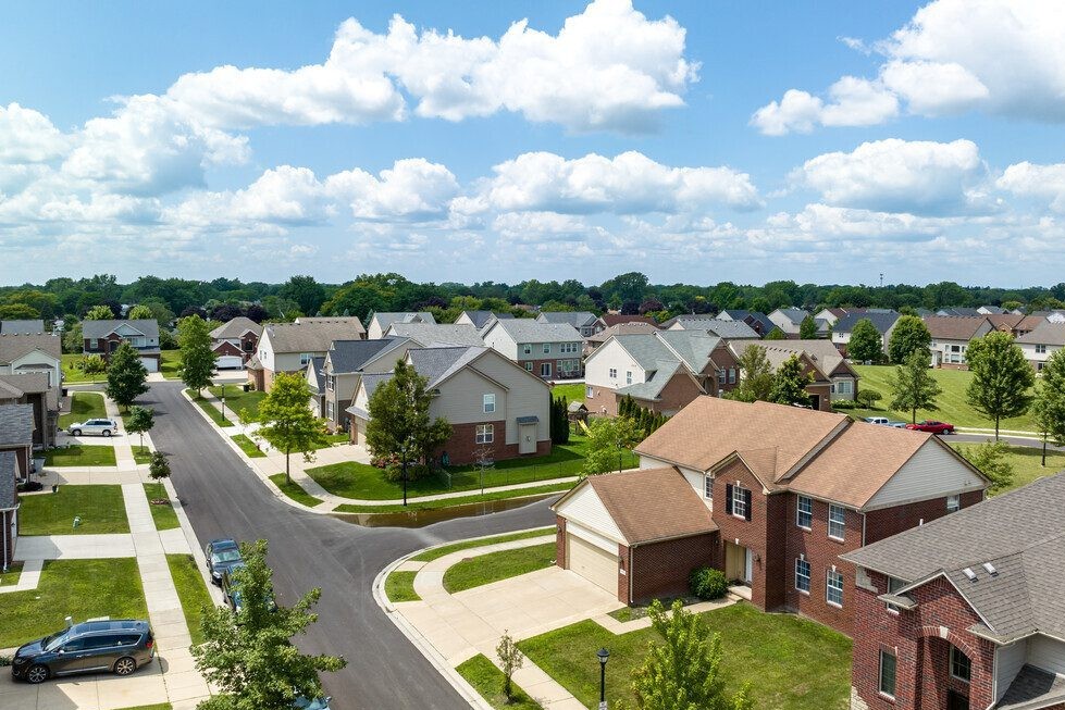 Residential street in Warren, MI
